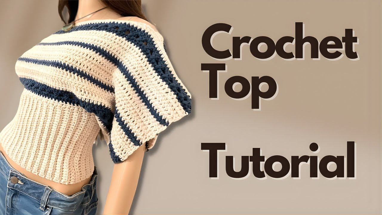 (Non Vintage) Off-Shoulder Top With Ribbed Waist Tutorial