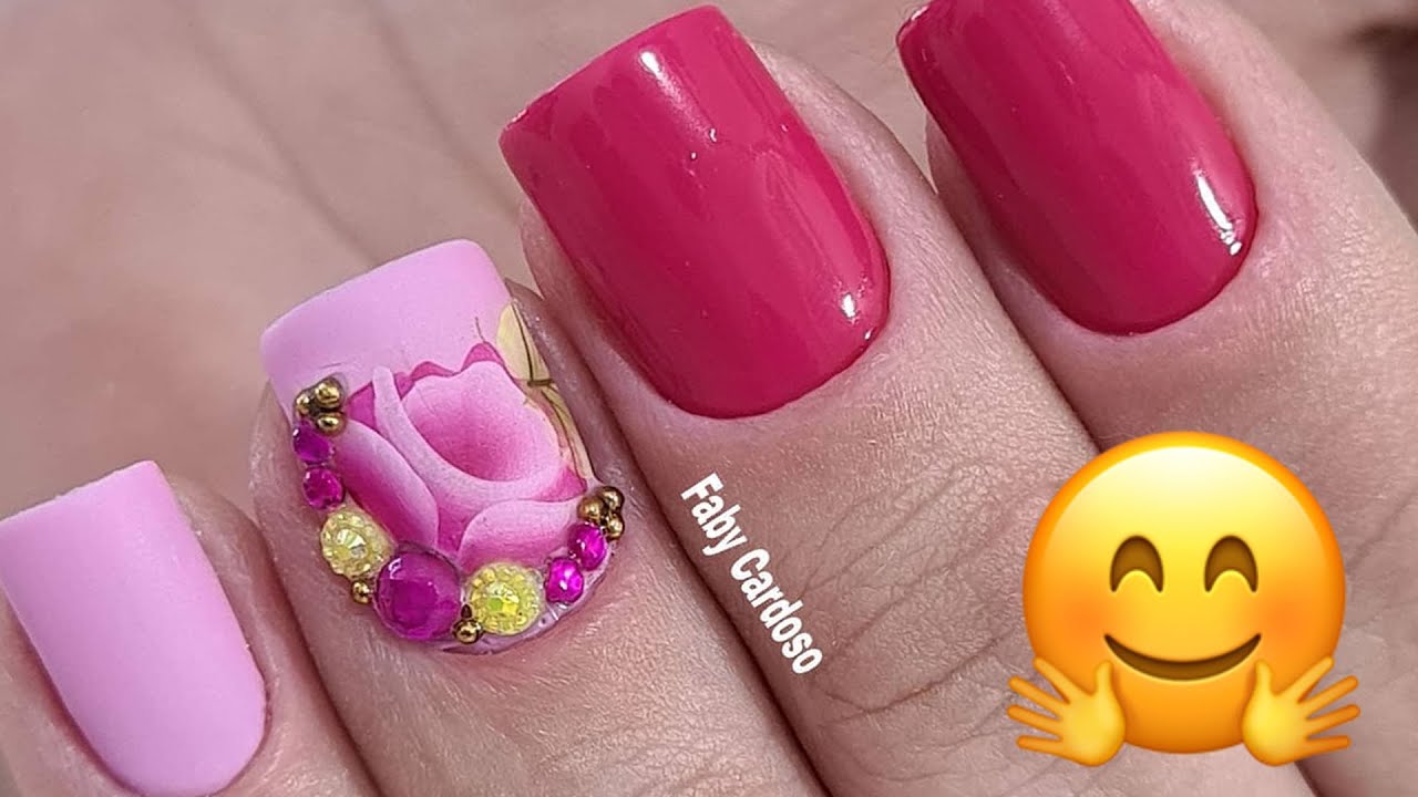 Unhas Decoradas Lindas - Quase Borrei o dedo da cliente :O - Faby Cardoso