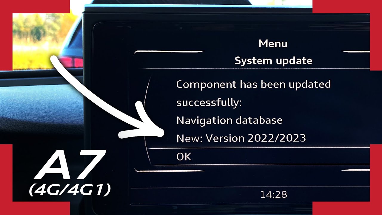 Update MIB2 MMI Navigation Plus 2022/23 maps in Audi A7/S7/RS7 C7 (4G/4G1)