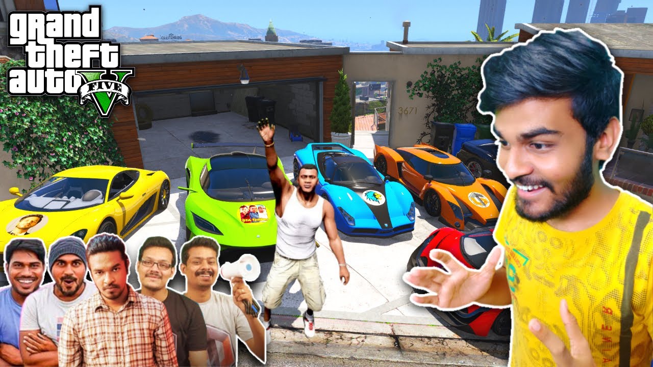 Stealing TAMIL YOUTUBERS Cars in GTA 5 | Gta 5 tamil | Tamil Famous Youtubers | Gta Tamilan