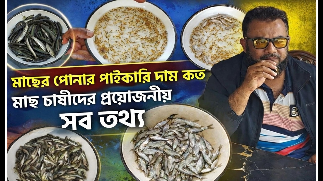 পোনার পাইকারি দাম কত মাছ চাষীদের প্রয়োজনীয় তথ্য সহ সকল মাছের দাম যেনে নিন।