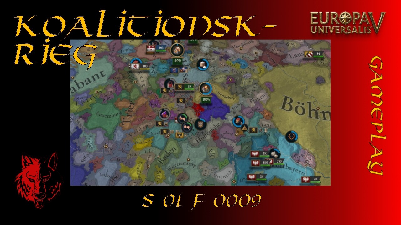 Koalitionskrieg | S1 F9 | Europa Universalis V | Pfalz | Paradox Tinto | Gameplay | Wolfskrieger