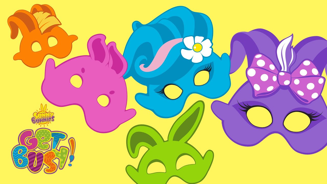 SUNNY BUNNIES - Crafty Masks | GET BUSY COMPILATION | BRAND NEW EPISODE | Cartoons for Children