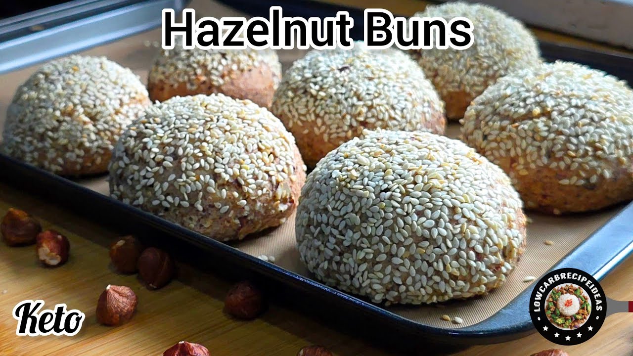 One of the best alternatives to almond flour - Keto Hazelnut Buns!