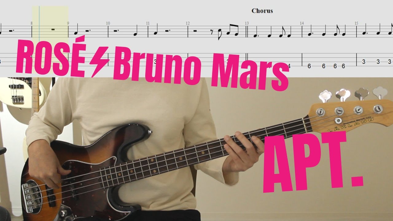 이런 재밌는 노래가 베이스 연습에 딱 좋습니다👍│ROSÉ & Bruno Mars - APT.│BASS TAB
