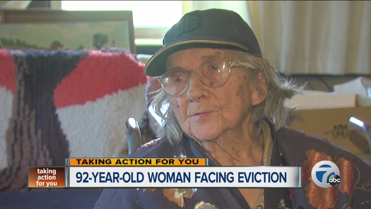 92-year-old woman facing eviction from home in Detroit