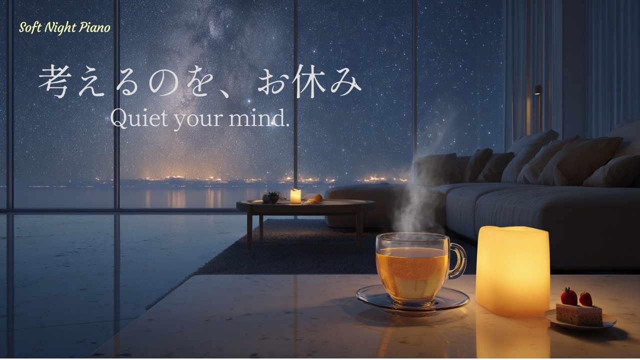 Quiet Night Piano | 考えるのを、お休み / Quiet your mind. ｜余白｜マインド｜無心｜静寂｜深夜BGM｜リラックス