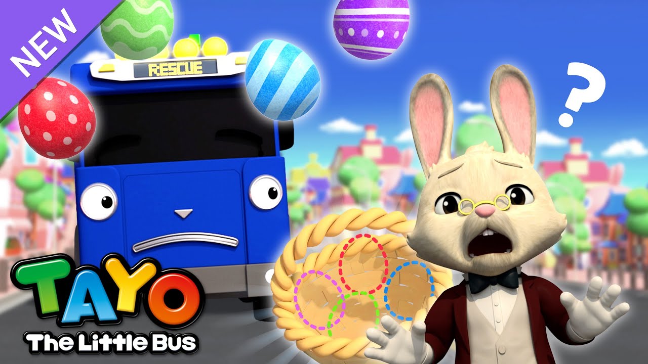 Los Huevos Coloridos Están Perdidos | Canciones de Pascua de Tayo para niños | Tayo Español