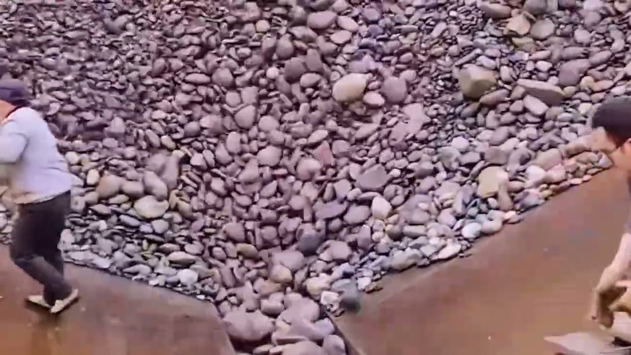 Barge Unloading -  Stone #asmr #unloading #viralvideo #healing #relaxing