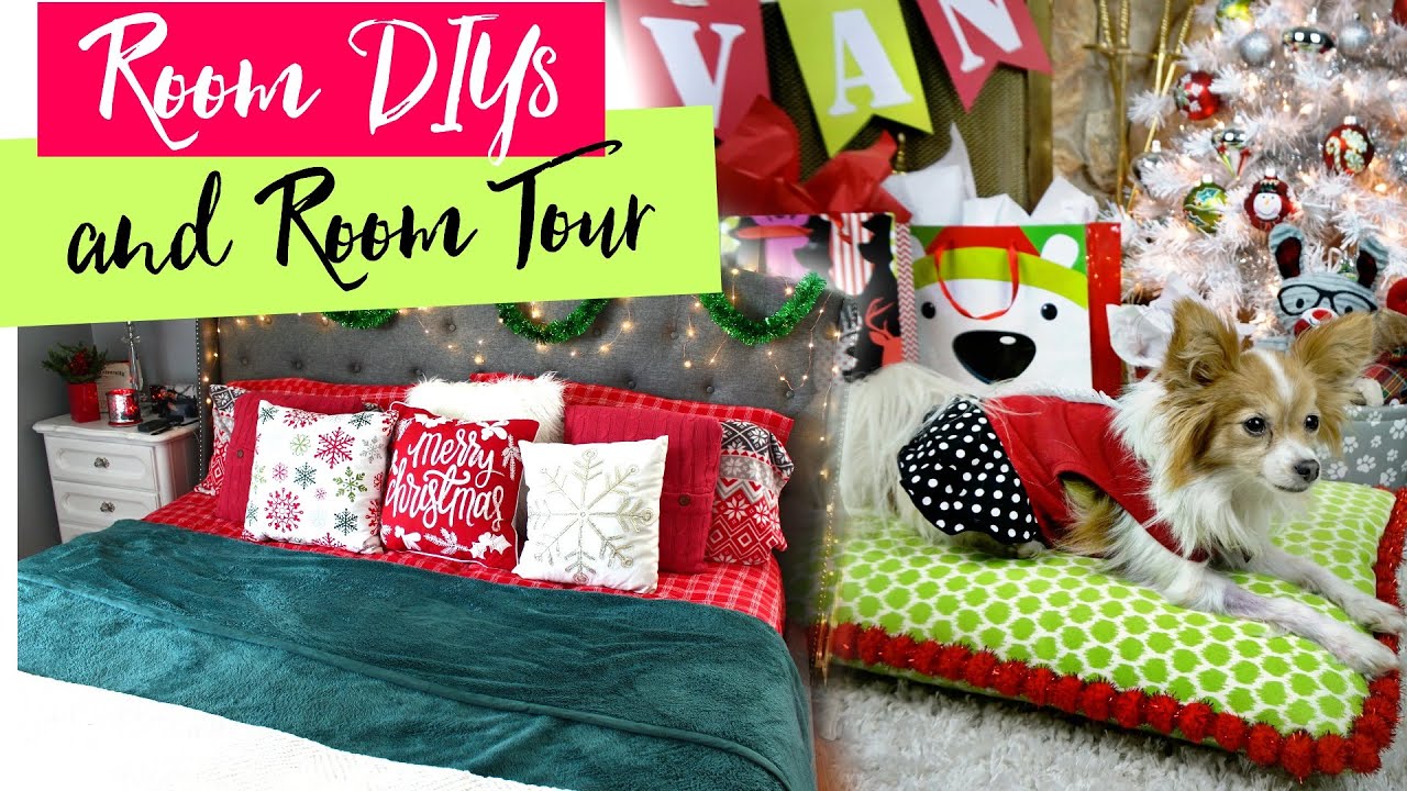 DIY Christmas Room Decor/ Room Tour!