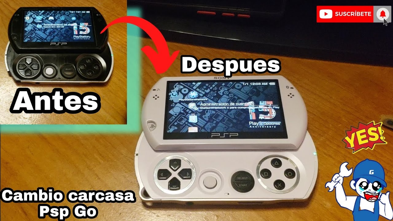 Cambio Carcasa de mi PSP Go [Chulada]