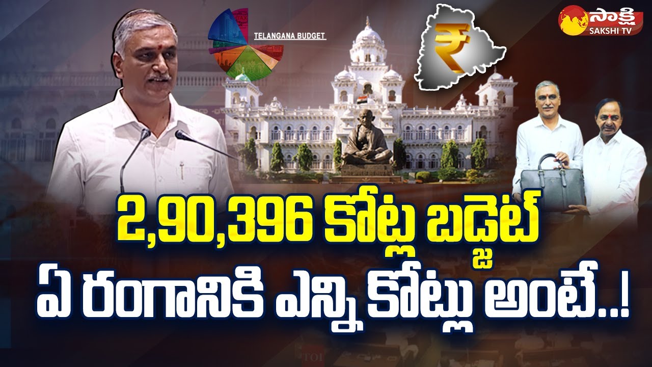 Telangana Budget 2023 and Allocations | Finance Minister Harish Rao | CM KCR @SakshiTV