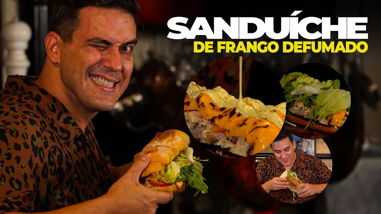 O MELHOR SANDUÍCHE  DE FRANGO DEFUMADO DO MUNDO! - Cozinhando com Andre Marques #10