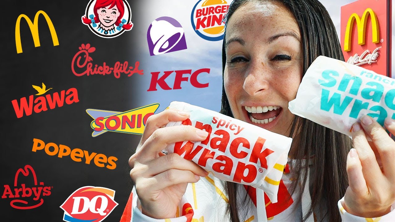 ONLY Snack Wraps for 24 HOURS - TOP 10 Chains Ranked 🌯🍗