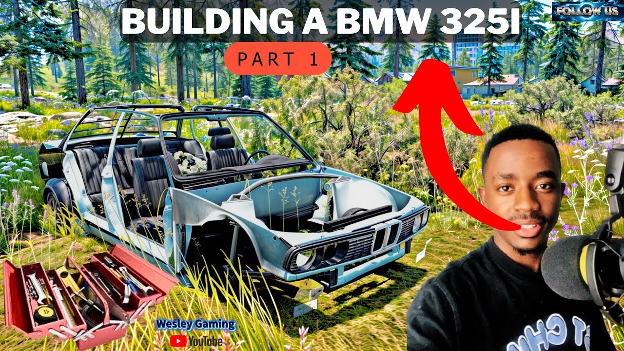 BeamNG.Drive: Часть 1. Сборка заброшенного BMW 325i Gusheshe | Геймплей рулевого управления Logit...