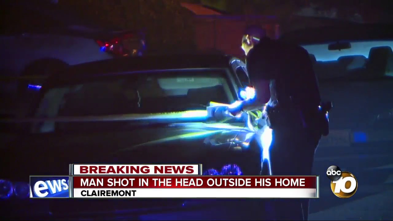 Man shot in the head outside of his home