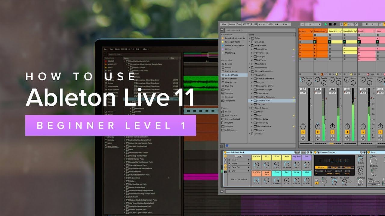 Ableton Live 11 для начинающих. Учебное пособие. Уровень 1. Пользовательский интерфейс.