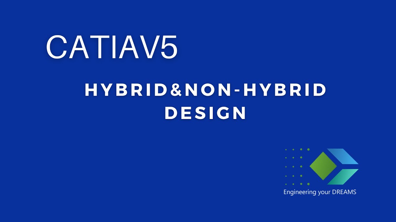 CatiaV5 Hybrid And Non Hybrid design| 3d modeling software| Switch B/w Hybrid & Non-Hybrid designing