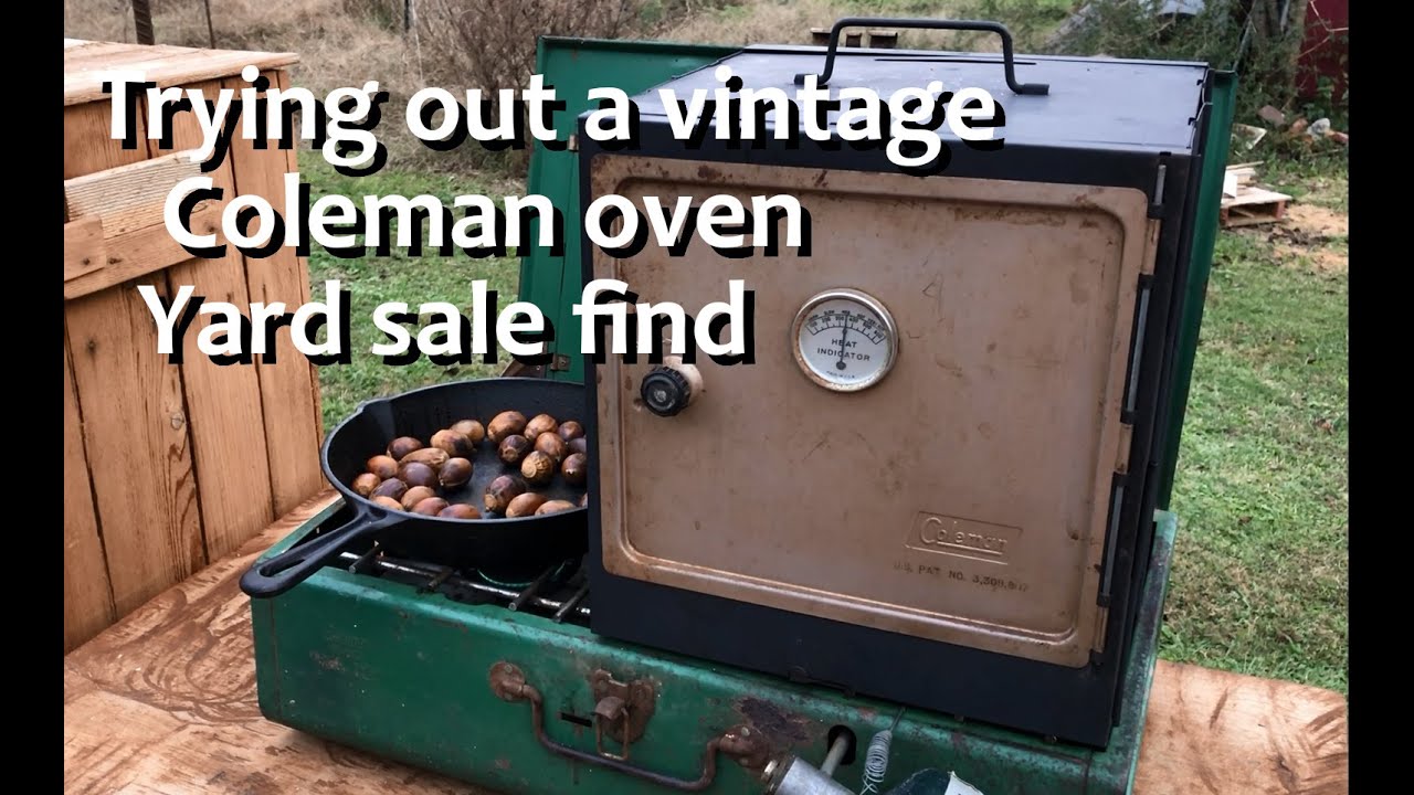 Classic Coleman oven and stove for Starting a camp kitchen