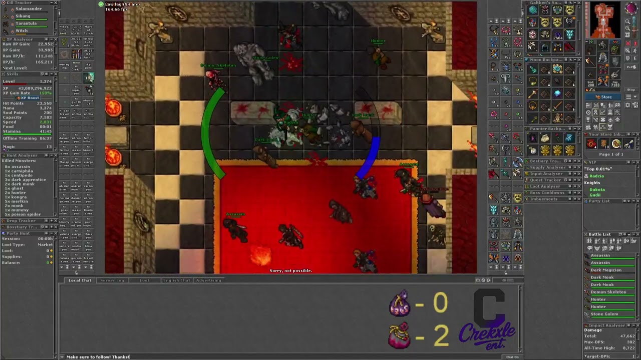 Tibia Tasks & Raubritter Bestiary✨1-12-26 VOD