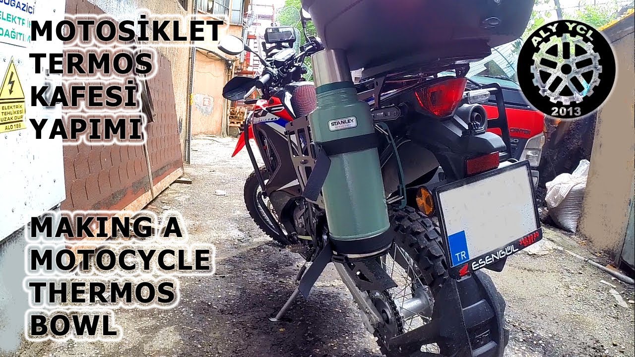Motosiklet termos kafesi yapımı - Making a motocycle thermos bowl