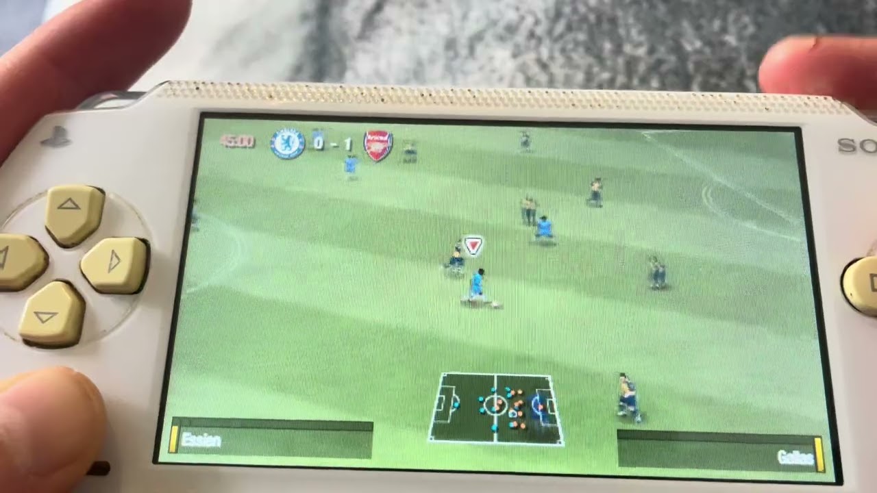 ASMR FIFA 09 gameplay on PSP