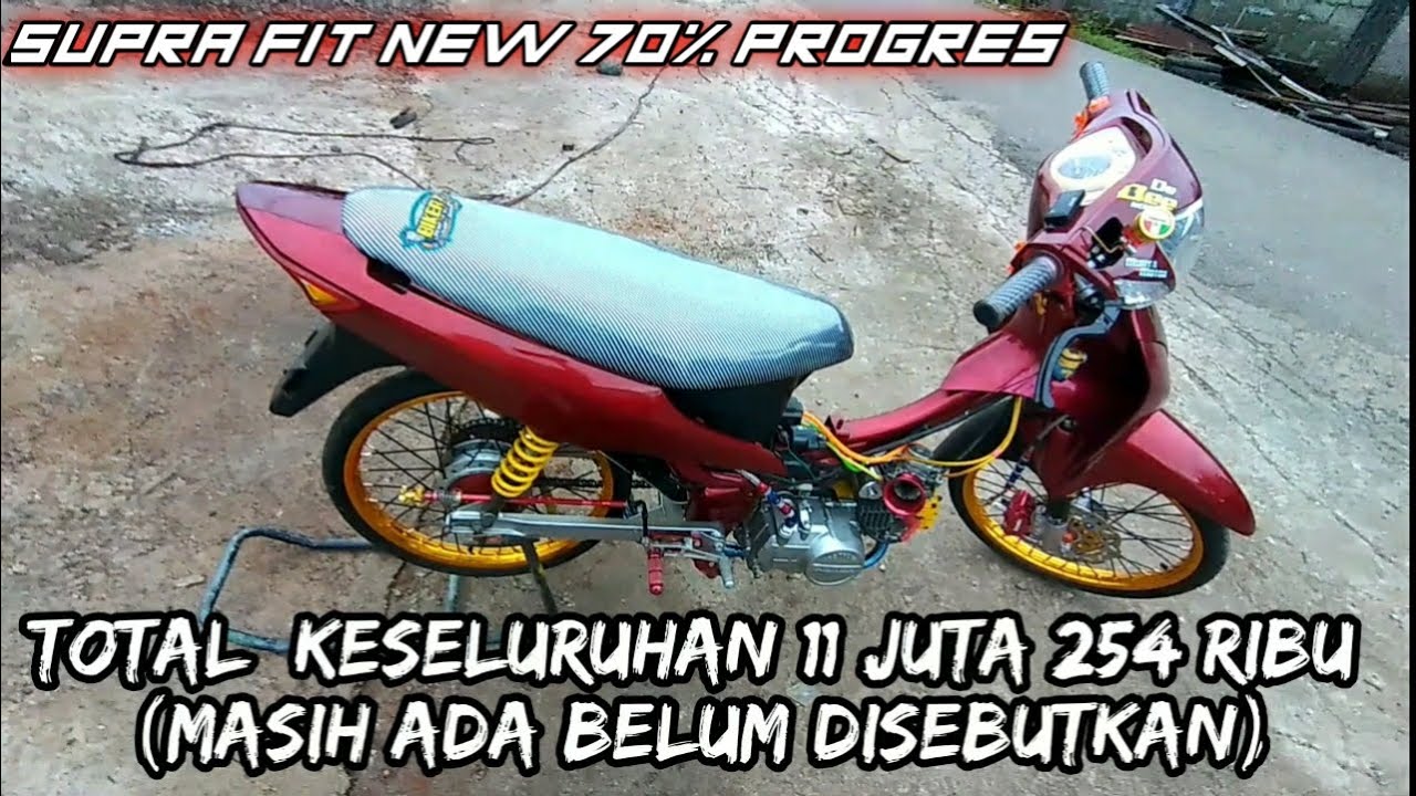 REVIEW MOTOR  SUPRA FIT NEW 11 JUTA | REPAINT MOTOR WARNA CANDY MERAH