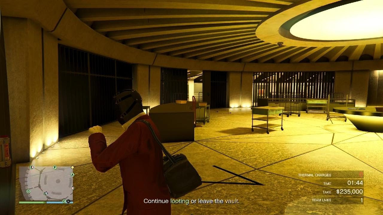 Grand Theft Auto V Casino Heist Aggressive (Boring Machine Sewer Entrance )