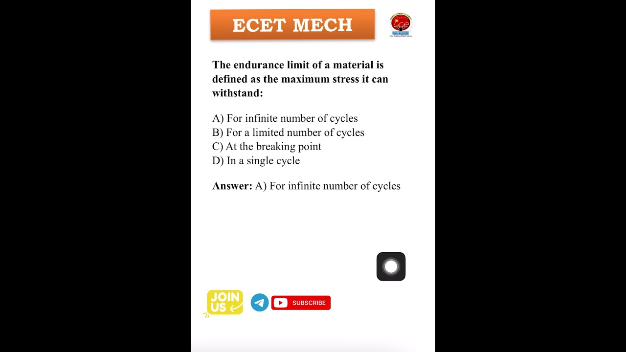 Mechanical MCQs for ECET 2025 🚀 | Q-11 Strategy to Achieve Top Rank!