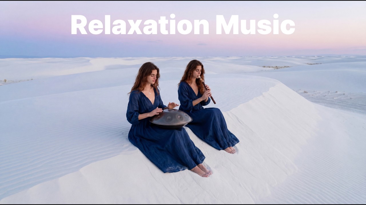 ⚪ Ethereal Desert Music | Handpan & Duduk on the White Sand Dunes (1-Hour Solitude)