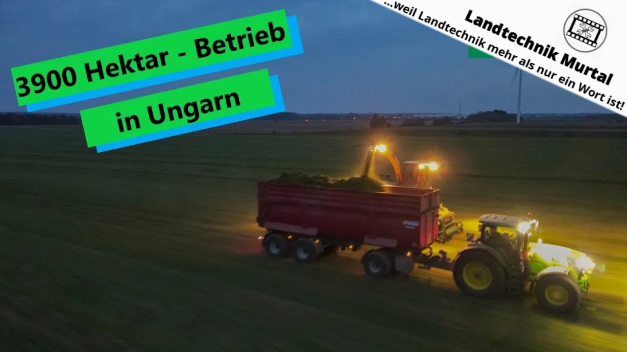 3900 Hektar - Betrieb in Ungarn: Silage mit SYN TRAC, Krone & John Deere | Landtechnik Murtal