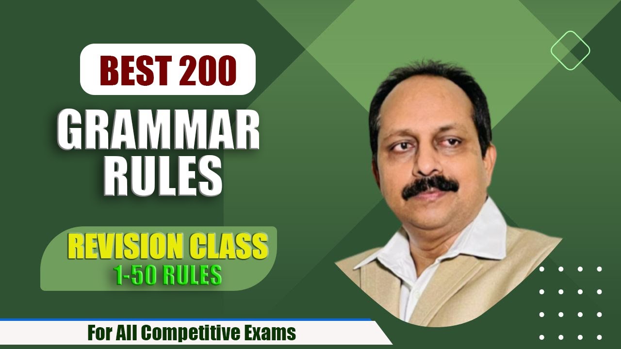 Best 200 Grammar Rules with Simple Tricks in English | Revision class || MURTHY SIR