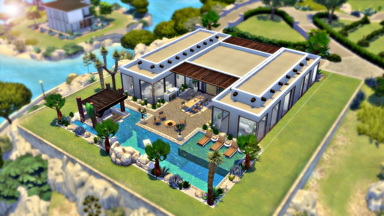 Luxury Spanish Villa | Speed Building | No CC | The Sims 4