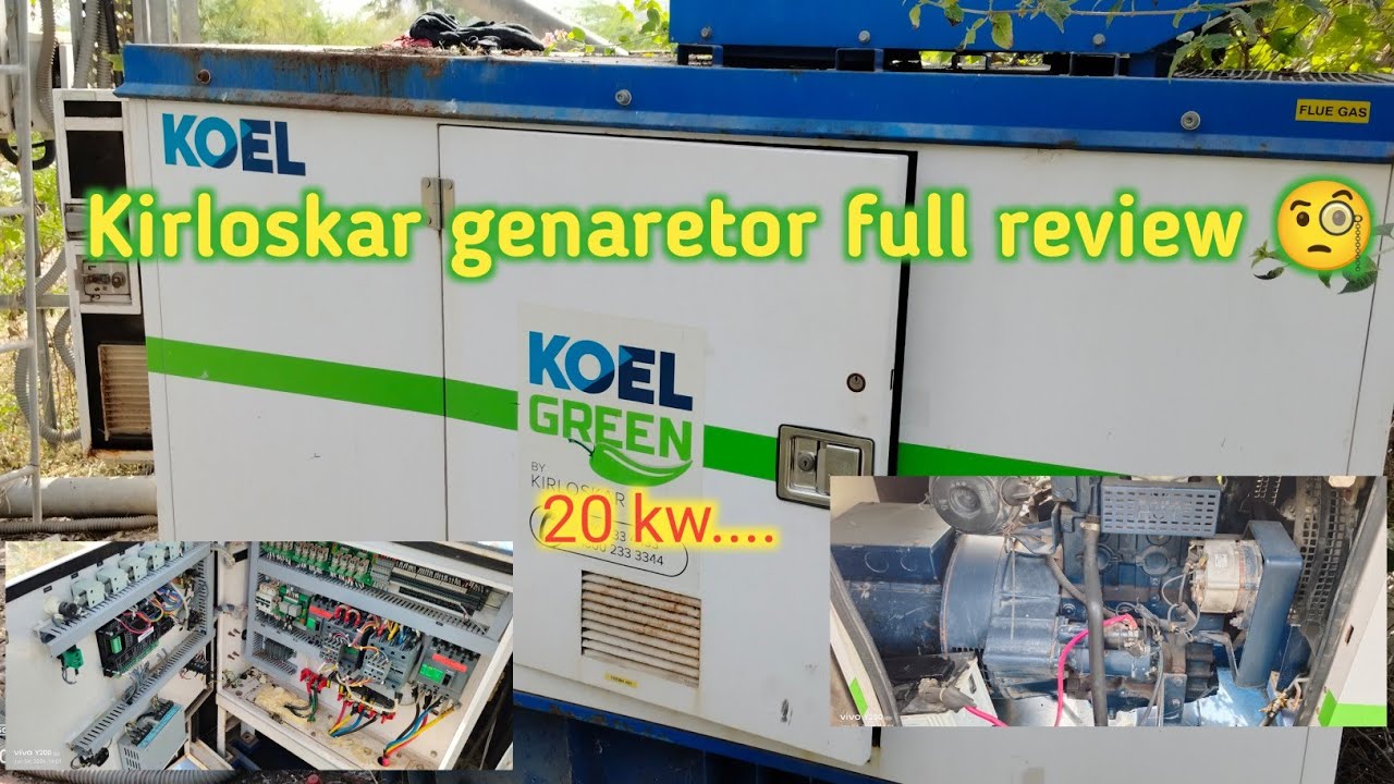 Kirloskar genaretor full review #20 kw genaretor #gcu system automation genaretor #vairalvideo 