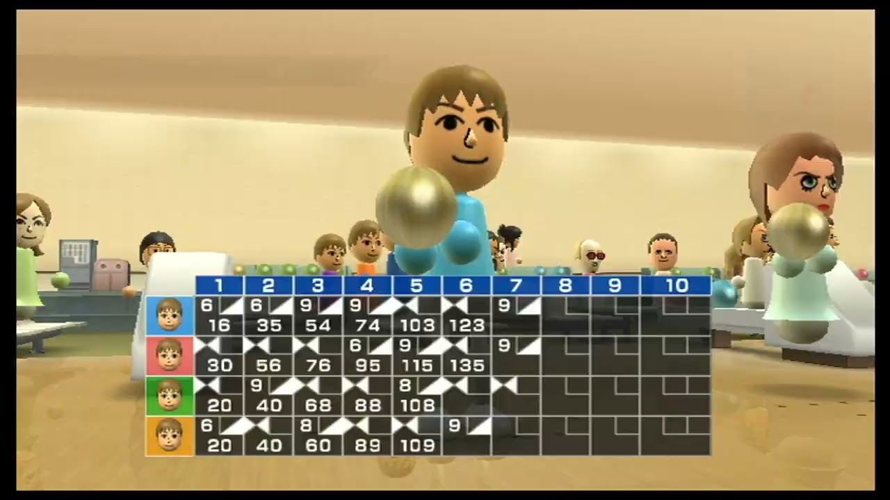 Wii Sports - Bowling: 4-Player Match #19