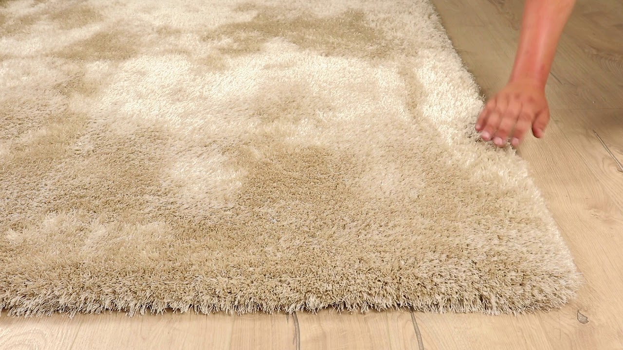 Ross 13 - Hochflor Teppich in Beige