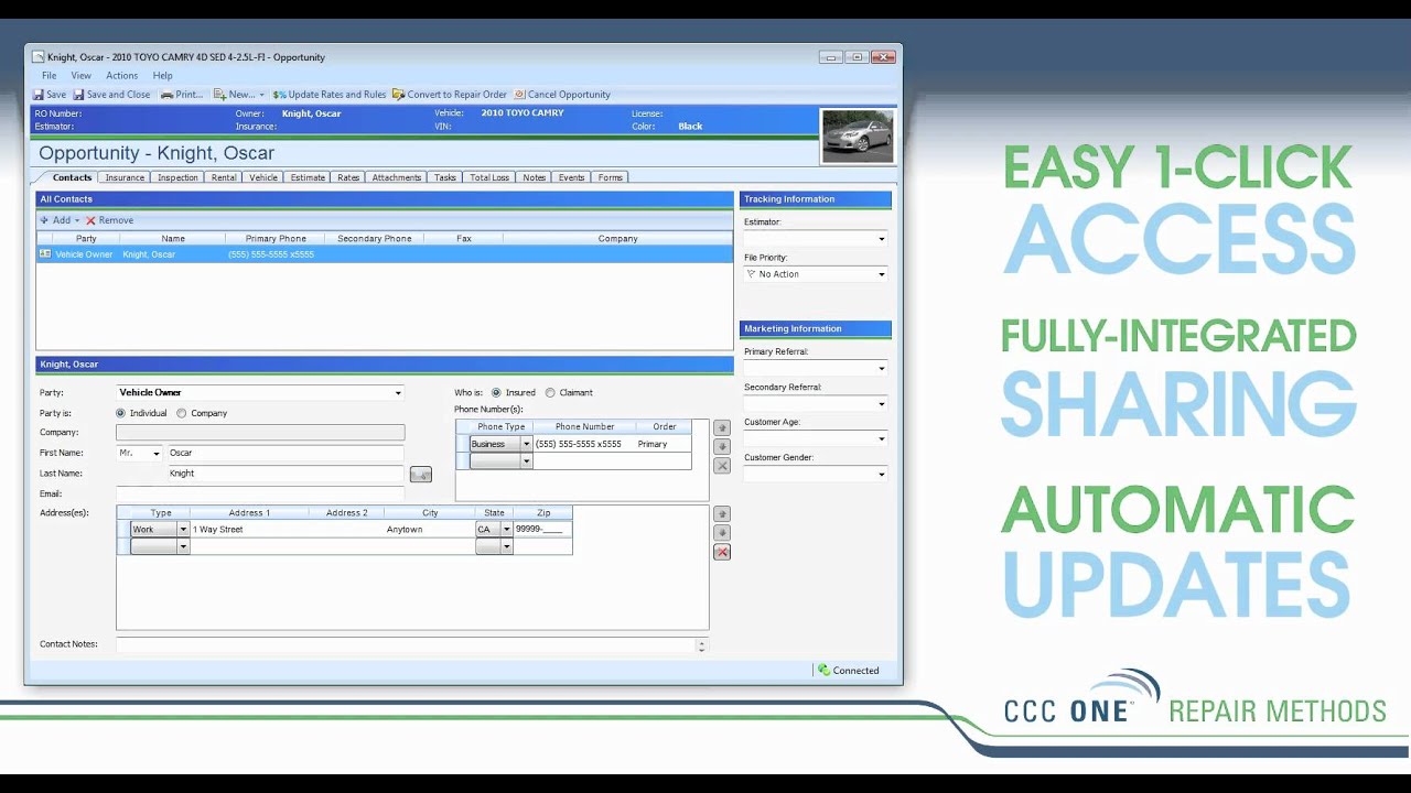 CCC ONE Repair Methods