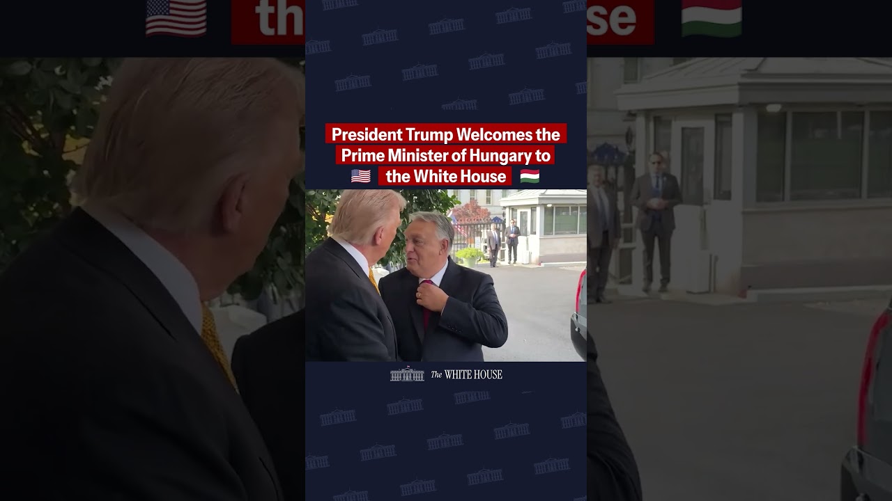 President Donald J. Trump welcomes Hungarian Prime Minister Viktor Orb&aacute;n to the White House. 🇺🇸🇭🇺