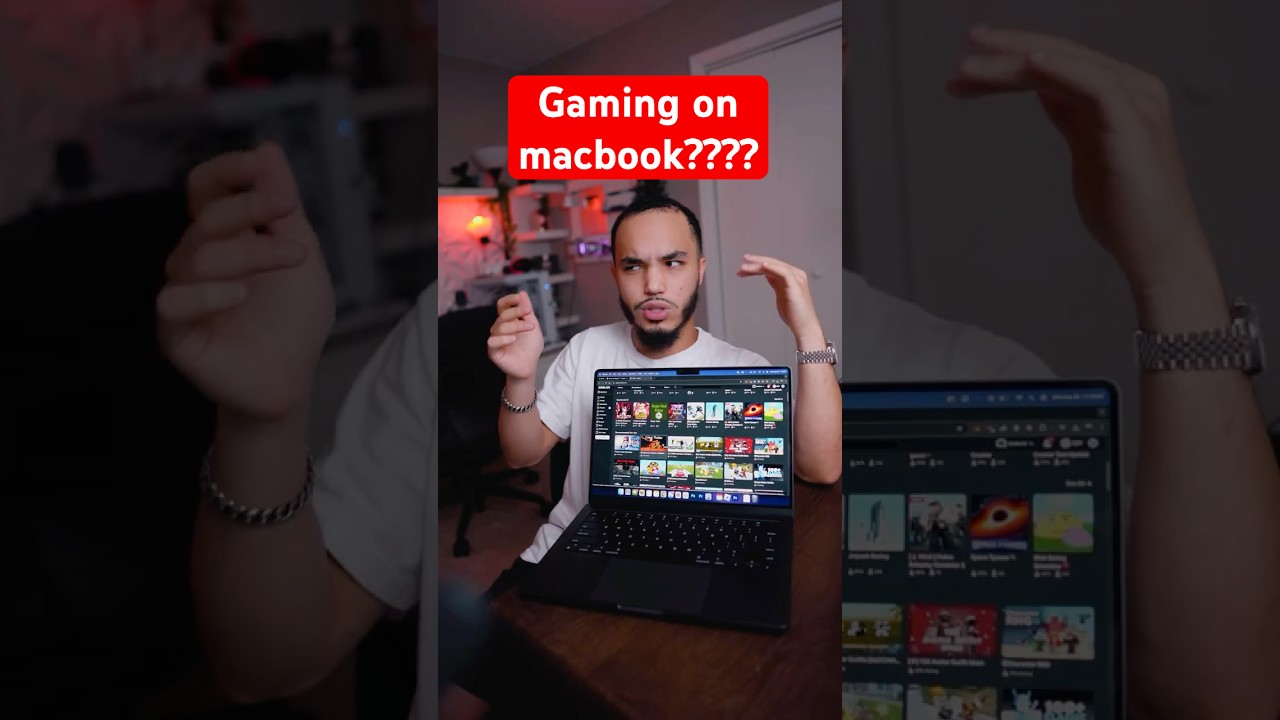 I tried gaming on MacBook?  #gaming #tech #macbook
