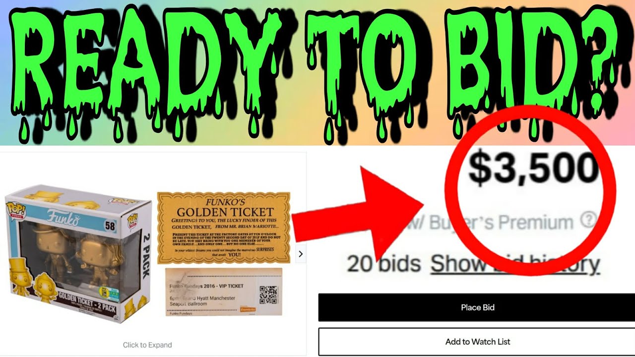 READY TO BID ON THE FUNKO WILLY WONKA 2 PACK ON GOLDIN AUCTION?