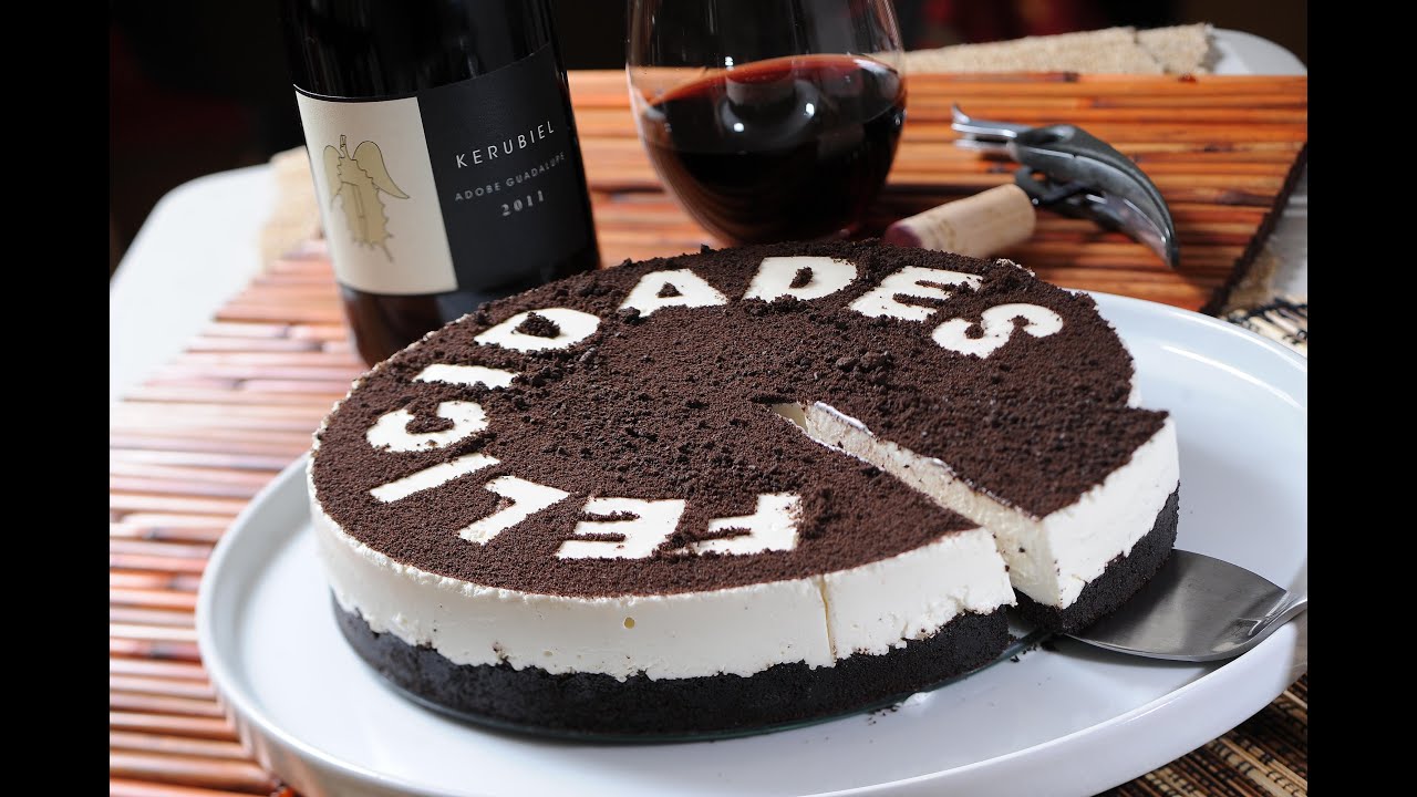 Cheesecake de Oreo sin horno - Pay de Oreo - Unbaked Oreo Cheesecake -Recetas de postres fáciles