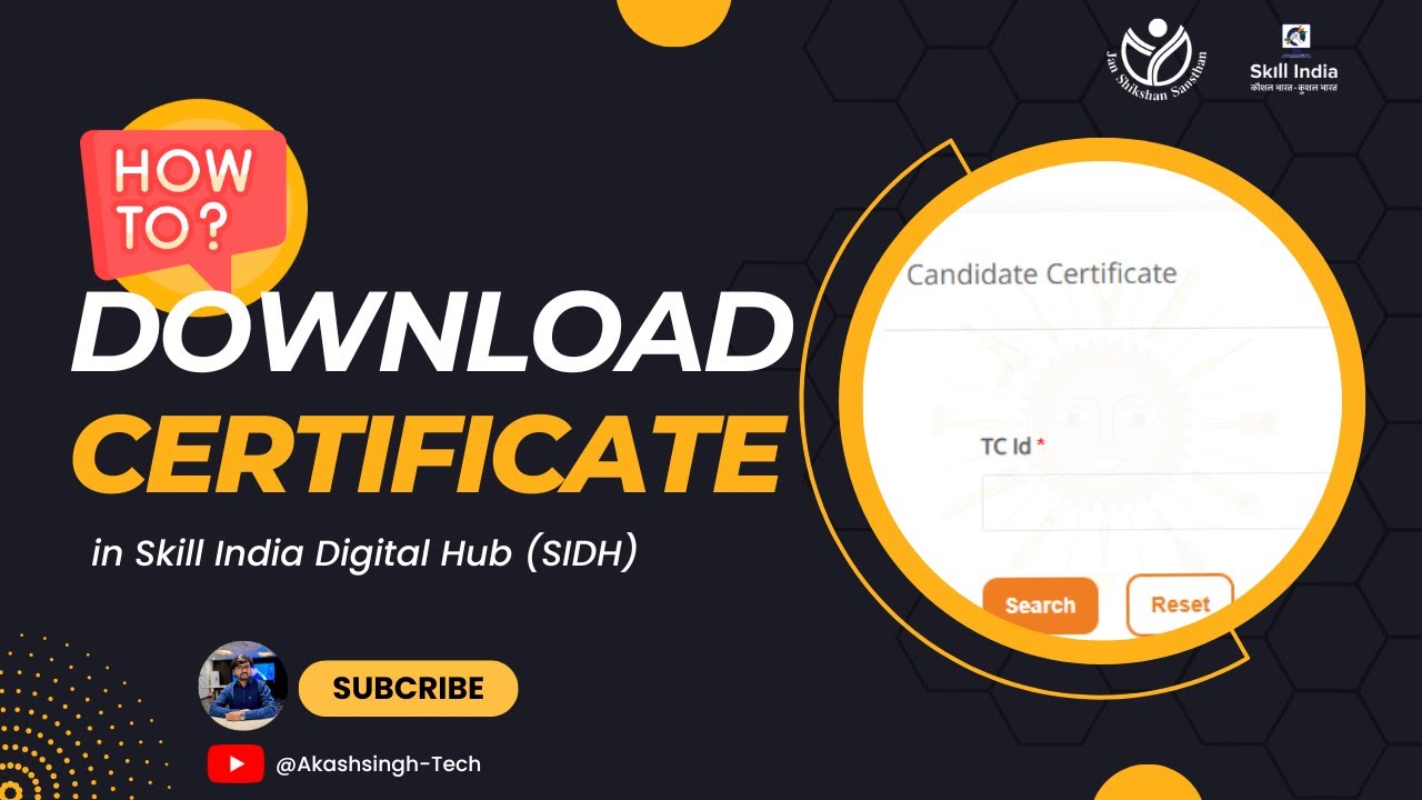 How to download skill India Certificate  | SIDH se Certificate Download kaise kare