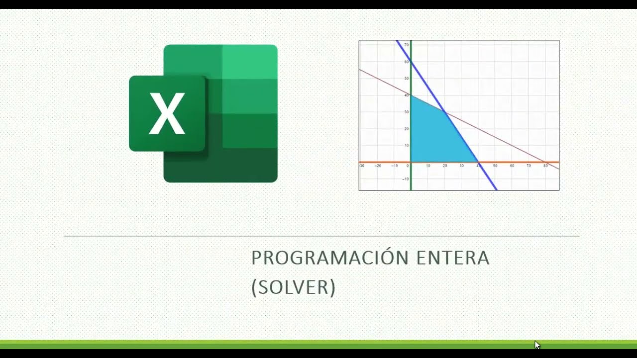 Programación entera con solver