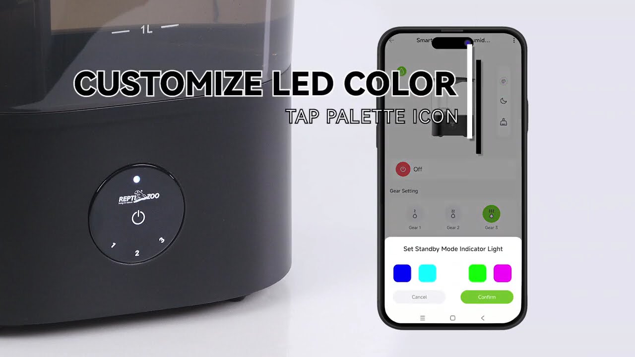 Smart Reptile Humidifier | 4L Tank, App Control & 72H Continuous Mist