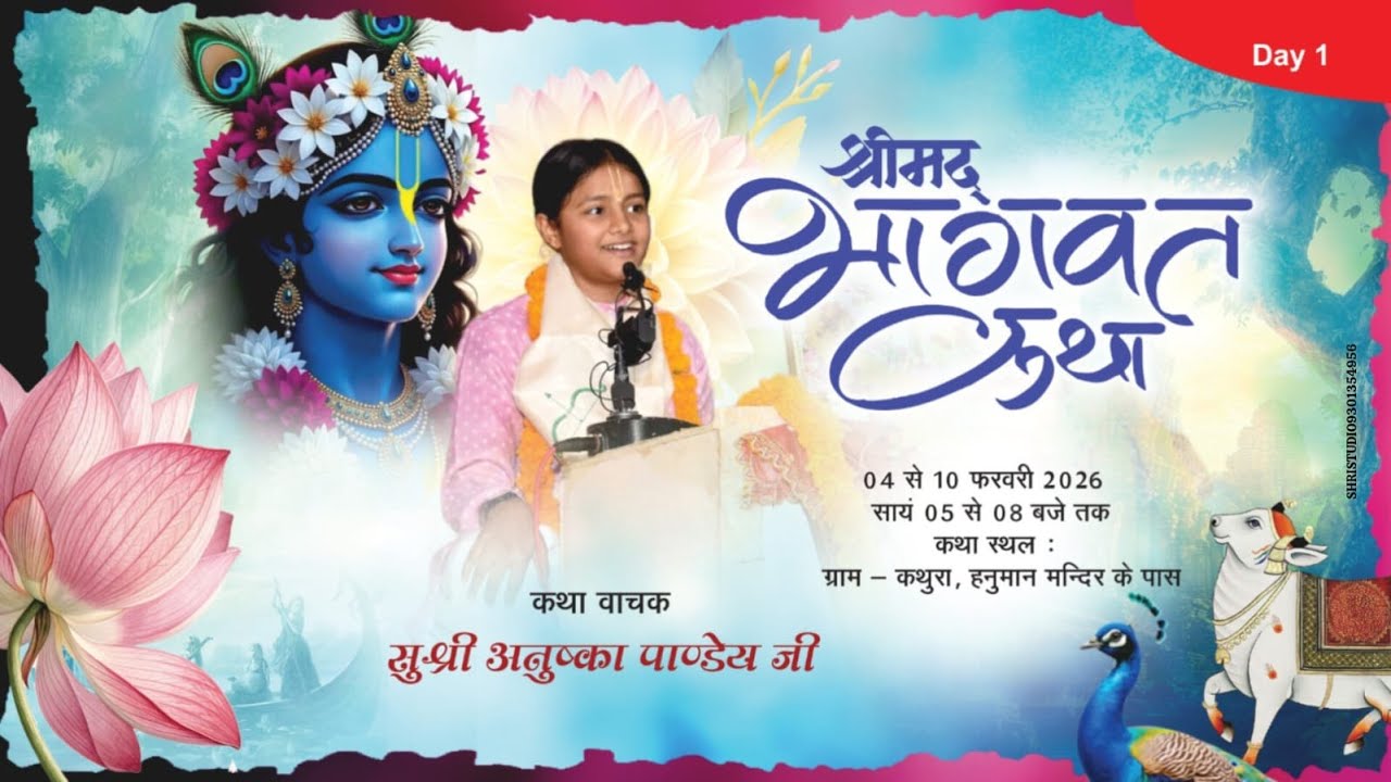 Day - 1 | Shrimad Bhagwat Katha With - Anushka Pandey - Live - Singrauli - M.P 2026