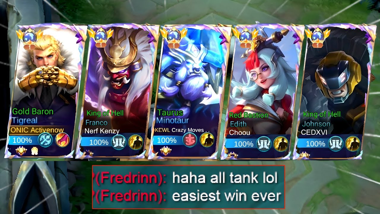 5 MAN GLOBAL TANK in MCL!?😱( unlimited stun and crown control ) - Mobile Legends
