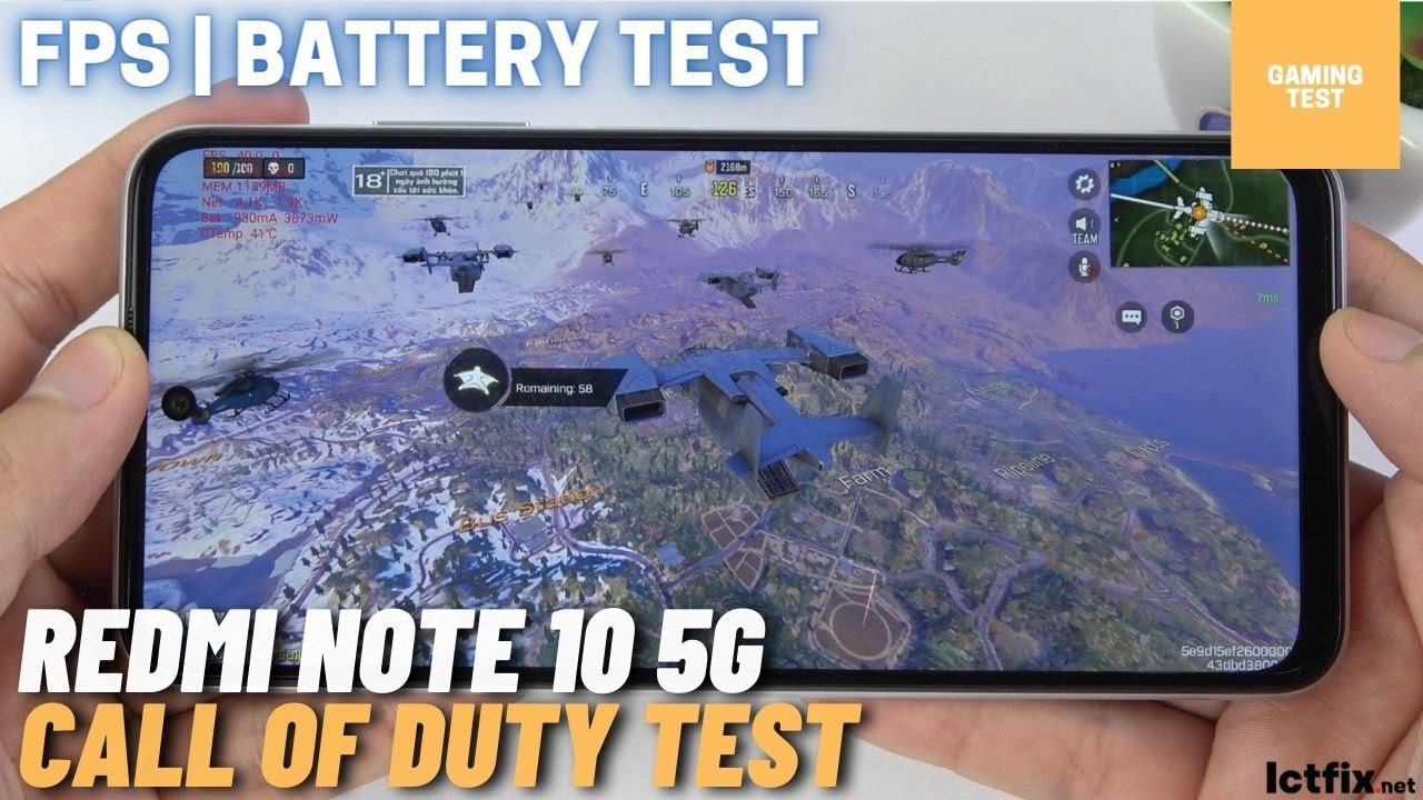 Xiaomi Redmi Note 10 5G Call of Duty Gaming test | MediaTek Dimensity 700, 90Hz Display