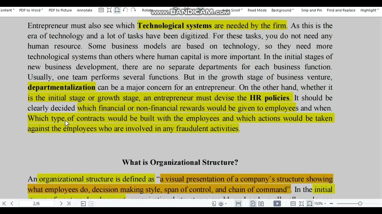 MGT602 theme 11(a) highlighted description