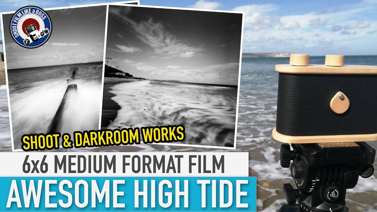 6X6 MEDIUM FORMAT PINHOLE CAMERA - AWESOME HIGH TIDE SCENES - SHOOT AND DARKROOM WORKS