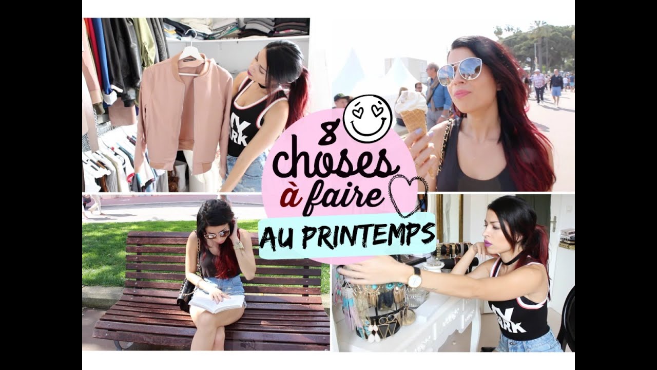 8 choses à faire au printemps ♡